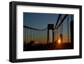 Verrazano Narrows Bridge, Sunset, 2017 (Photograph)-Anthony Butera-Framed Photographic Print