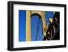 Verrazano Narrows Bridge Tower, 2017, (Photograph)-Anthony Butera-Framed Photographic Print