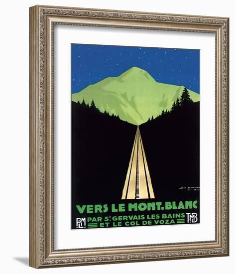 Vers Le Mont Blanc-Georges Dorival-Framed Art Print