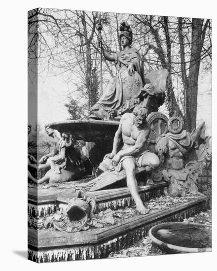 Versailles, 1904 - France Triumphant by Jean-Baptiste Tuby-Eugene Atget-Stretched Canvas