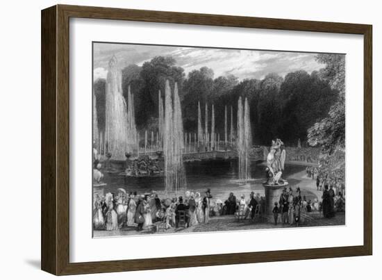 Versailles Fountains-Eugene Lami-Framed Art Print