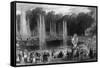 Versailles Fountains-Eugene Lami-Framed Stretched Canvas