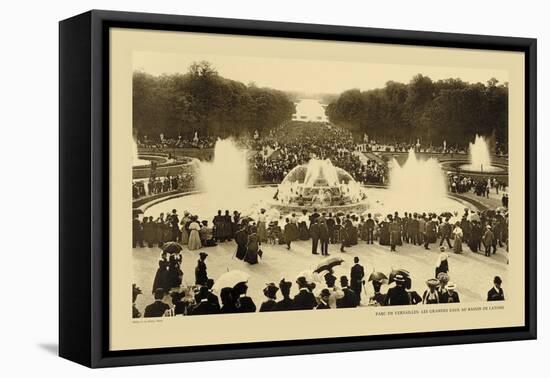 Versailles, Latona Bassin, High Waters-Helio E. Ledeley-Framed Stretched Canvas