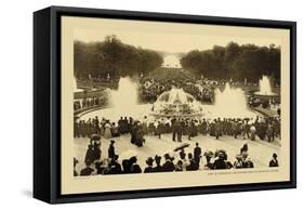 Versailles, Latona Bassin, High Waters-Helio E. Ledeley-Framed Stretched Canvas