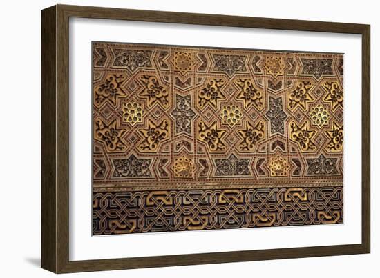 Verses by Poet Ibn Zamrak, Decoration from Court of Myrtles-null-Framed Giclee Print