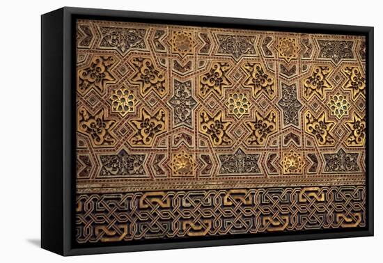 Verses by Poet Ibn Zamrak, Decoration from Court of Myrtles-null-Framed Stretched Canvas