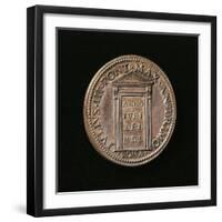 Verso of Medal Portraying Pope Julius III-null-Framed Giclee Print