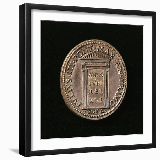 Verso of Medal Portraying Pope Julius III-null-Framed Giclee Print