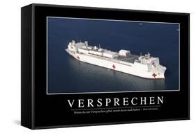 Versprechen: Motivationsposter Mit Inspirierendem Zitat-null-Framed Stretched Canvas