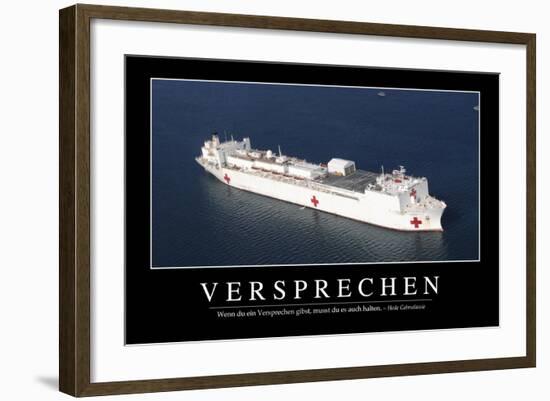 Versprechen: Motivationsposter Mit Inspirierendem Zitat-null-Framed Photographic Print