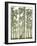 Vertical Banners of Deer in Coniferous Wood.-Vertyr-Framed Art Print
