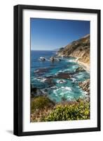 Vertical Big Sur Coastline California-Sheila Haddad-Framed Photographic Print