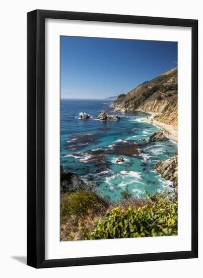 Vertical Big Sur Coastline California-Sheila Haddad-Framed Photographic Print