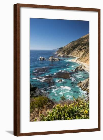 Vertical Big Sur Coastline California-Sheila Haddad-Framed Photographic Print