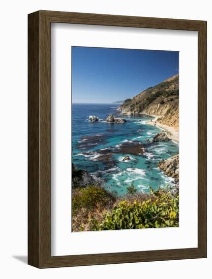 Vertical Big Sur Coastline California-Sheila Haddad-Framed Photographic Print