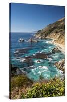 Vertical Big Sur Coastline California-Sheila Haddad-Stretched Canvas