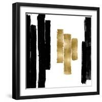 Vertical Black and Gold II-Ellie Roberts-Framed Art Print