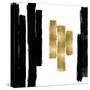 Vertical Black and Gold II-Ellie Roberts-Stretched Canvas