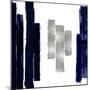 Vertical Blue and Silver II-Ellie Roberts-Mounted Art Print