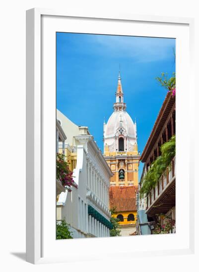 Vertical Cartagena Cathedral-jkraft5-Framed Photographic Print