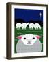 Vertical Christmas Sheep-Marie Sansone-Framed Giclee Print