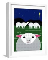 Vertical Christmas Sheep-Marie Sansone-Framed Giclee Print