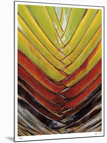 Vertical Color Palm-John Gynell-Mounted Giclee Print