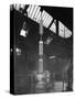 Vertical Heat Treatment Process, Edgar Allen Steel Foundry, Sheffield, South Yorkshire, 1962-Michael Walters-Stretched Canvas