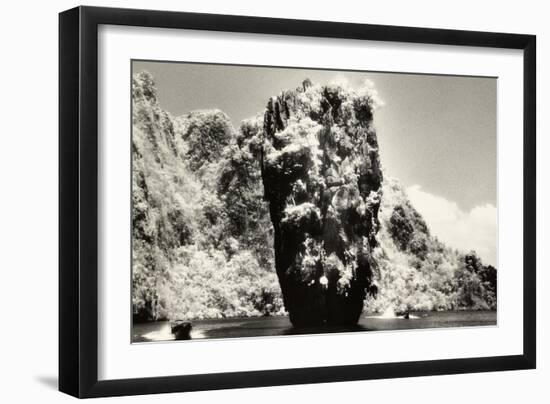 Vertical Island, Phangnga Bay,Thailand-Theo Westenberger-Framed Photographic Print