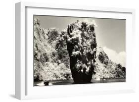 Vertical Island, Phangnga Bay,Thailand-Theo Westenberger-Framed Photographic Print