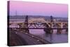 Vertical Lift Bridge and Robert Street at Dusk-jrferrermn-Stretched Canvas