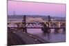 Vertical Lift Bridge and Robert Street at Dusk-jrferrermn-Mounted Photographic Print