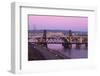 Vertical Lift Bridge and Robert Street at Dusk-jrferrermn-Framed Photographic Print