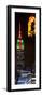 Vertical Panoramic - Door Posters - NYC Urban Street Scene - The Empire State Building at Night-Philippe Hugonnard-Framed Photographic Print