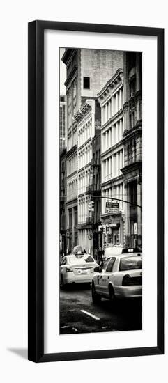 Vertical Panoramic - Door Posters - NYC Yellow Taxis / Cabs on Broadway Avenue in Manhattan-Philippe Hugonnard-Framed Photographic Print