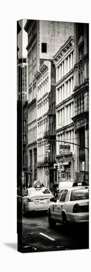 Vertical Panoramic - Door Posters - NYC Yellow Taxis / Cabs on Broadway Avenue in Manhattan-Philippe Hugonnard-Stretched Canvas