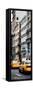 Vertical Panoramic - Door Posters - NYC Yellow Taxis / Cabs on Broadway Avenue in Manhattan-Philippe Hugonnard-Framed Stretched Canvas