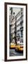 Vertical Panoramic - Door Posters - NYC Yellow Taxis / Cabs on Broadway Avenue in Manhattan-Philippe Hugonnard-Framed Photographic Print