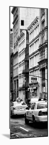 Vertical Panoramic - Door Posters - NYC Yellow Taxis / Cabs on Broadway Avenue in Manhattan-Philippe Hugonnard-Mounted Photographic Print