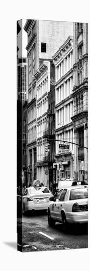 Vertical Panoramic - Door Posters - NYC Yellow Taxis / Cabs on Broadway Avenue in Manhattan-Philippe Hugonnard-Stretched Canvas