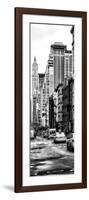 Vertical Panoramic - Door Posters - NYC Yellow Taxis / Cabs on Broadway Avenue in Manhattan-Philippe Hugonnard-Framed Photographic Print