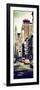 Vertical Panoramic - Door Posters - NYC Yellow Taxis / Cabs on Broadway Avenue in Manhattan-Philippe Hugonnard-Framed Photographic Print