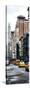 Vertical Panoramic - Door Posters - NYC Yellow Taxis / Cabs on Broadway Avenue in Manhattan-Philippe Hugonnard-Stretched Canvas