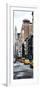 Vertical Panoramic - Door Posters - NYC Yellow Taxis / Cabs on Broadway Avenue in Manhattan-Philippe Hugonnard-Framed Photographic Print