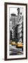 Vertical Panoramic - Door Posters - NYC Yellow Taxis / Cabs on Broadway Avenue in Manhattan-Philippe Hugonnard-Framed Photographic Print