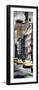 Vertical Panoramic - Door Posters - NYC Yellow Taxis / Cabs on Broadway Avenue in Manhattan-Philippe Hugonnard-Framed Photographic Print