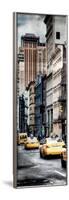 Vertical Panoramic - Door Posters - NYC Yellow Taxis / Cabs on Broadway Avenue in Manhattan-Philippe Hugonnard-Framed Photographic Print