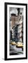 Vertical Panoramic - Door Posters - NYC Yellow Taxis / Cabs on Broadway Avenue in Manhattan-Philippe Hugonnard-Framed Photographic Print