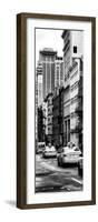 Vertical Panoramic - Door Posters - NYC Yellow Taxis / Cabs on Broadway Avenue in Manhattan-Philippe Hugonnard-Framed Photographic Print