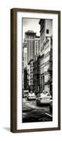 Vertical Panoramic - Door Posters - NYC Yellow Taxis / Cabs on Broadway Avenue in Manhattan-Philippe Hugonnard-Framed Photographic Print